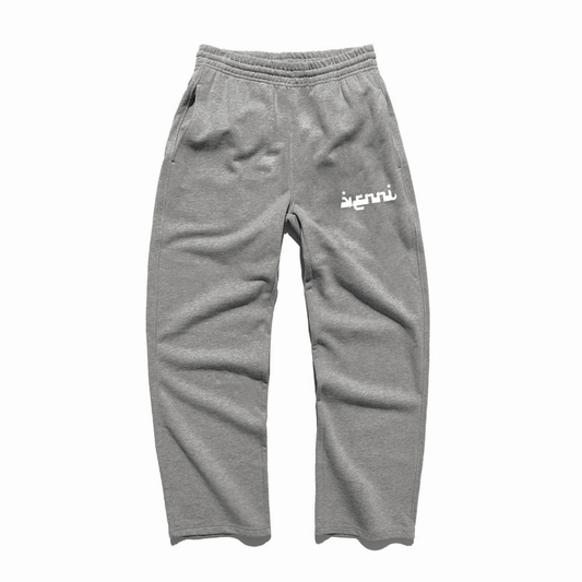 ARABIC LOGO SWEATPANTS (GREY)